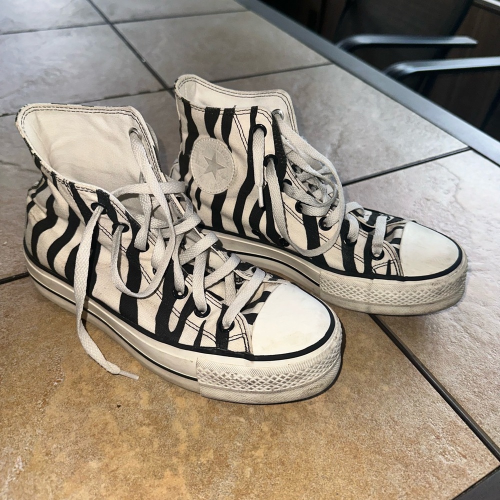 Zebra Print Platform Converse - image 2